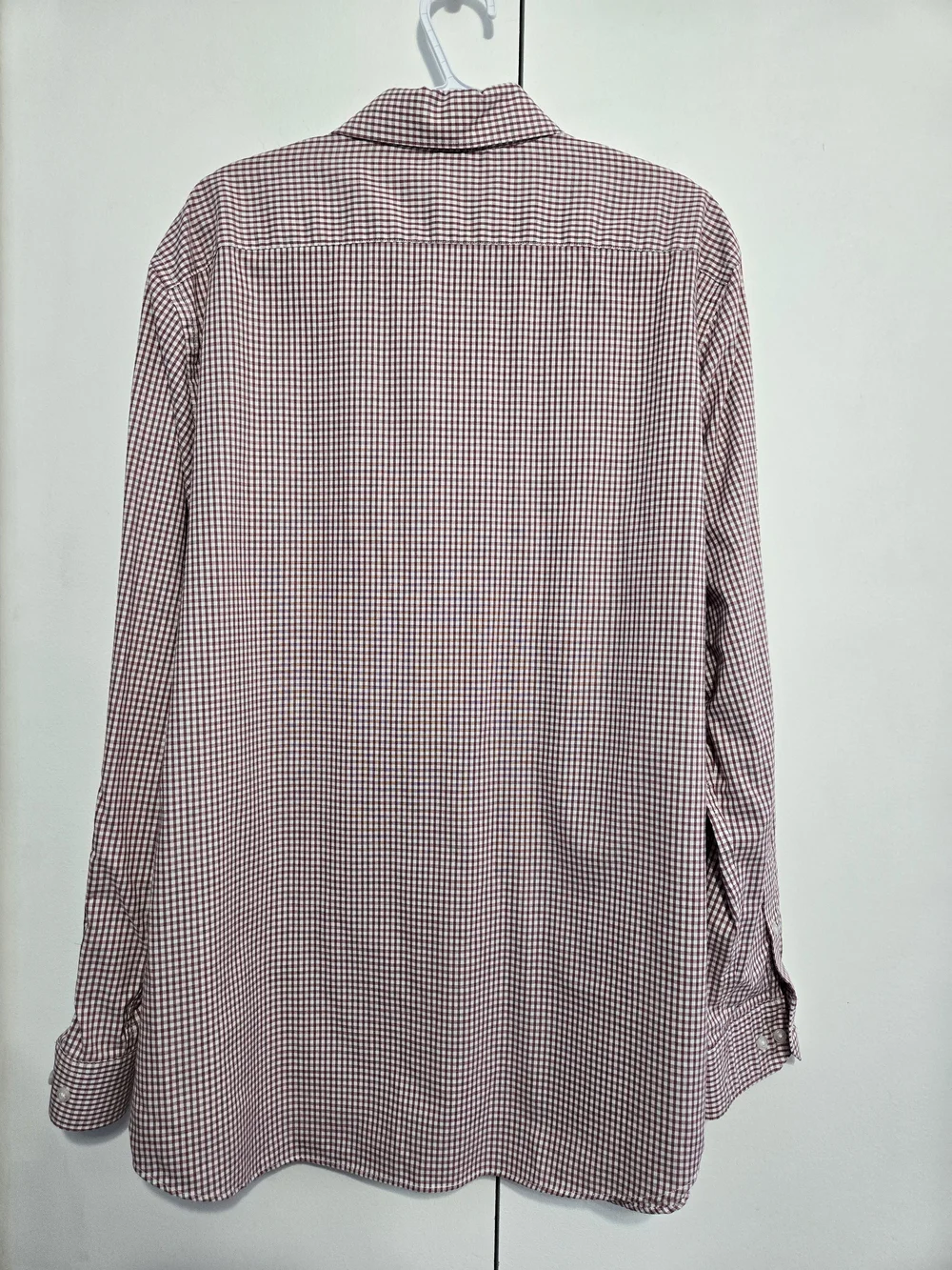 Banana Republic XXL Red Gingham Check 100% Cotton Button Front Shirt